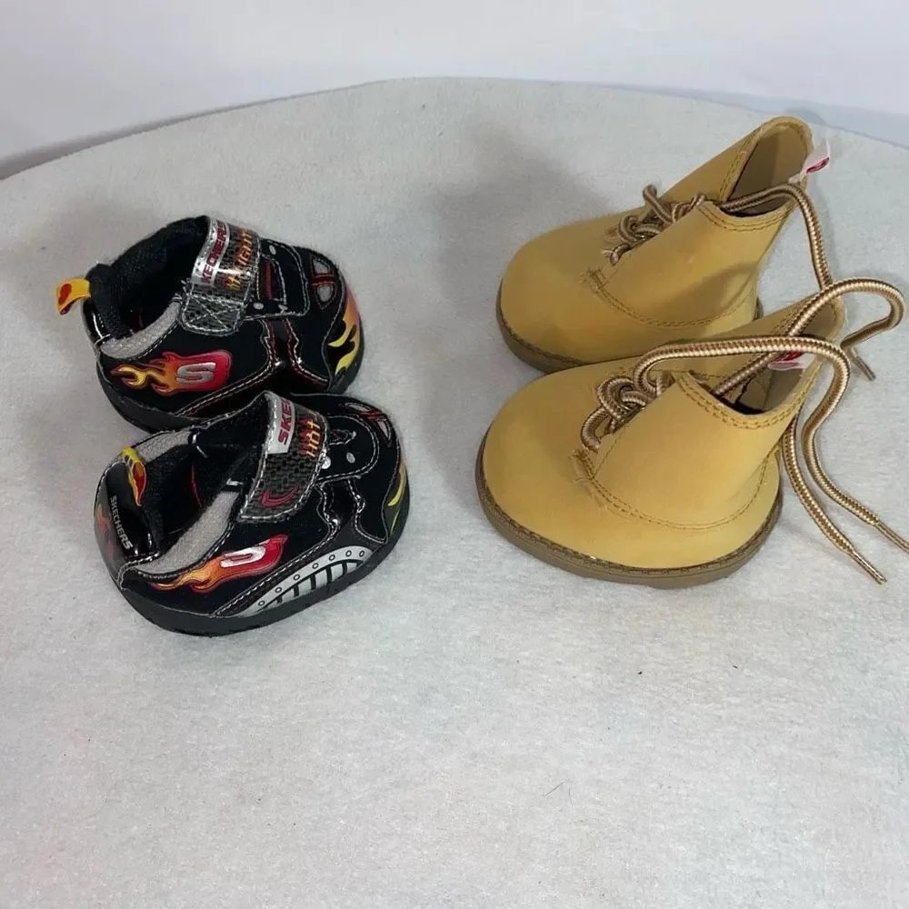 Build a Bear lot of shoes boots two pairs included Skechers BAB